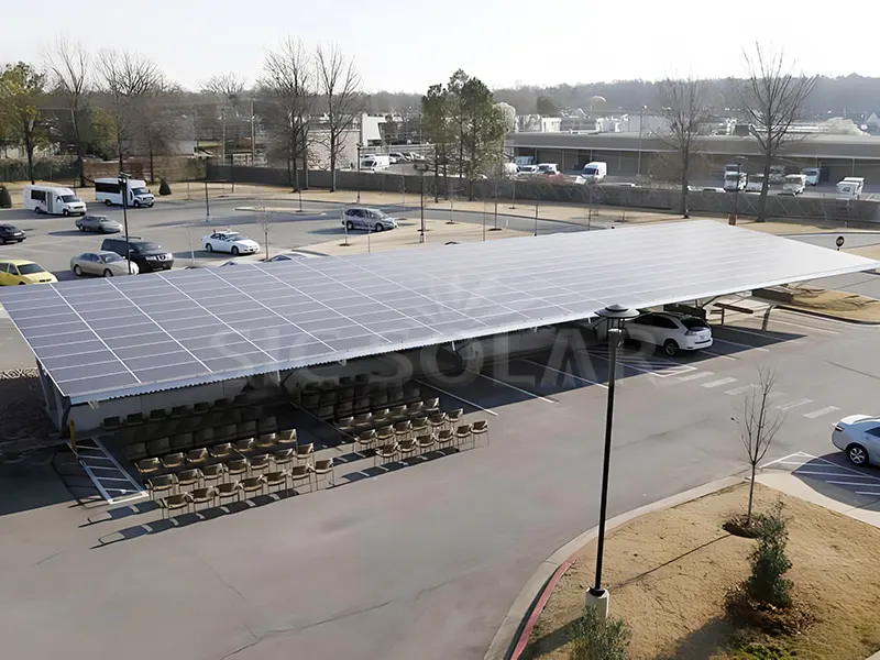 150KW কানাডা সোলার কারপোর্ট মাউন্টিং সিস্টেম