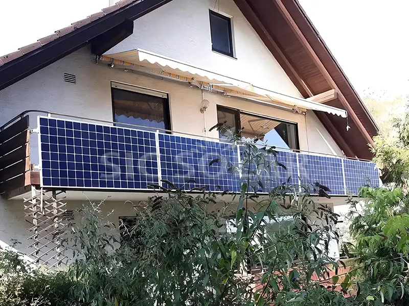 ডেনমার্কে 2.5kw সোলার ব্যালকনি বন্ধনী